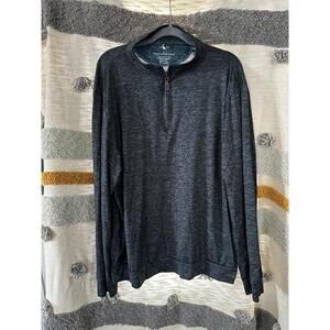 TailorByrd Mens Quarter-Zip 1/4 Pullover Lightweight Shirt - XXL